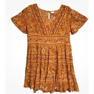 BILA Women’s Boho Dress Crinkly Raw Hem Dress